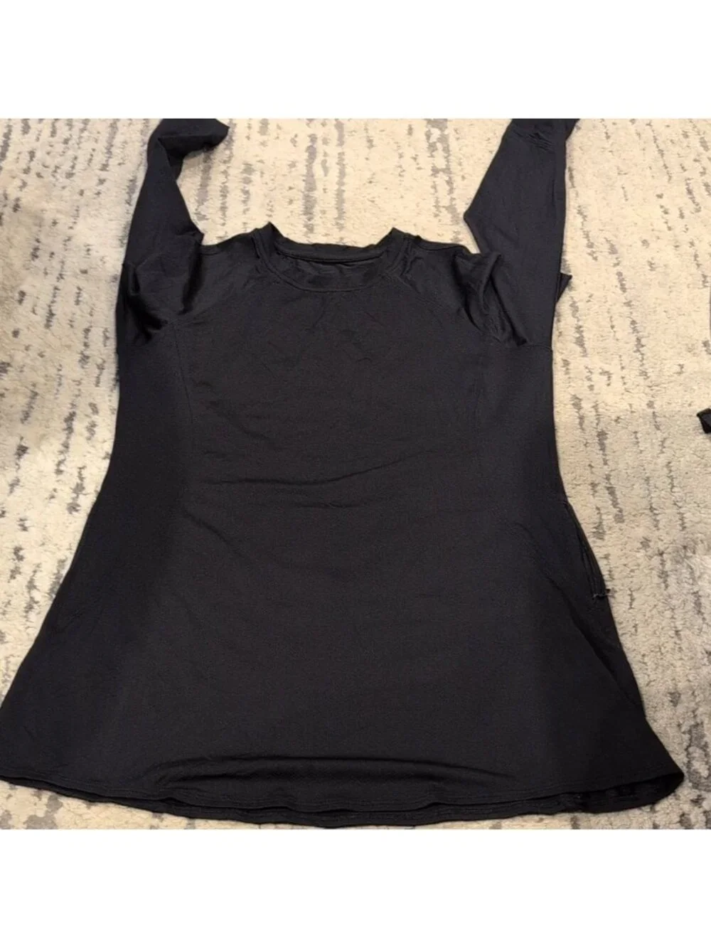 Lululemon Abrasion-Resistant High-Coverage Long-Sleeve Shirt Black